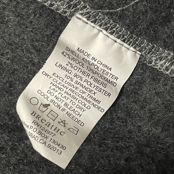 prAna - Grey Breathe Kari Zip Front Hooded Jacket Coat - Picture 13 of 13